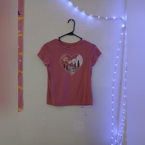 Old Navy Sunset Heart Graphic Tee - Pink